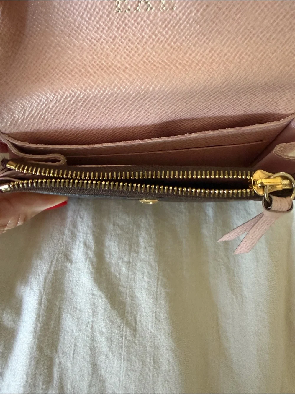 Louis Vuitton Victorine Wallet Monogram Canvas Rose Ballerine